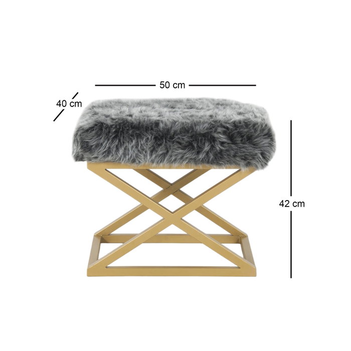 Atelier Del Sofa Capraz Plush - Gold, Grey Atelier Del Sofa Capraz Plush - Gold, Grey